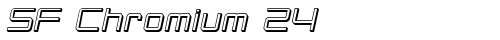 SF Chromium 24 Oblique free truetype font
