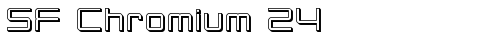 SF Chromium 24 Regular truetype шрифт