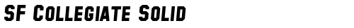 SF Collegiate Solid Italic Truetype-Schriftart kostenlos
