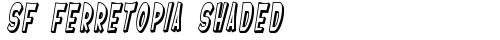 SF Ferretopia Shaded Oblique free truetype font