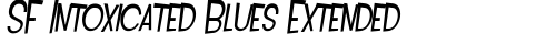 SF Intoxicated Blues Extended Oblique free truetype font