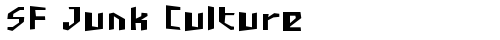 SF Junk Culture Regular truetype fuente gratuito