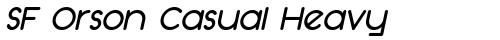 SF Orson Casual Heavy Oblique Truetype-Schriftart kostenlos