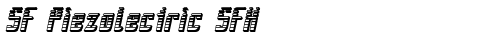 SF Piezolectric SFX Oblique Truetype-Schriftart kostenlos