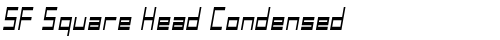 SF Square Head Condensed Italic Truetype-Schriftart kostenlos