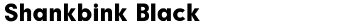Shankbink Black Regular TrueType-Schriftart