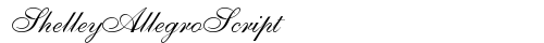 ShelleyAllegroScript Regular truetype fuente