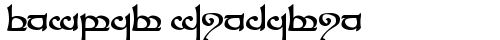 Tengwar Sindarin Regular free truetype font