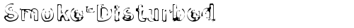 Smoke-Disturbed Regular free truetype font