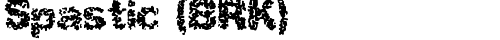 Spastic (BRK) Regular TrueType-Schriftart