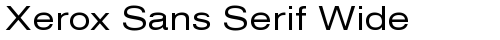 Xerox Sans Serif Wide Regular Truetype-Schriftart kostenlos