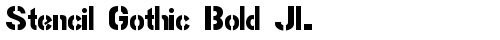 Stencil Gothic Bold JL Regular truetype шрифт бесплатно