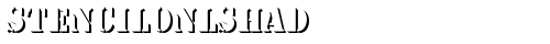 StencilOnlShaD Regular TrueType-Schriftart