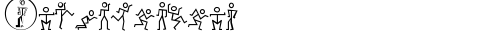 Stickmanbats Regular TrueType-Schriftart