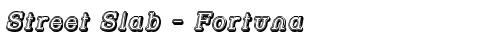 Street Slab - Fortuna Italic free truetype font