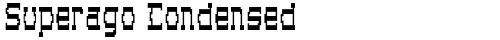 Superago Condensed Condensed free truetype font