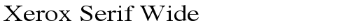 Xerox Serif Wide Regular font TrueType