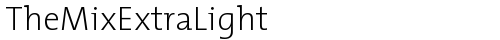 TheMixExtraLight Plain truetype font