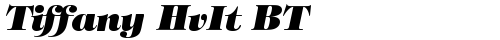 Tiffany HvIt BT Heavy Italic truetype fuente gratuito