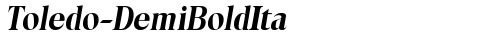Toledo-DemiBoldIta Regular truetype шрифт