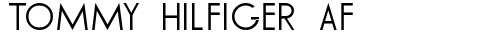 TOMMY HILFIGER AF Regular free truetype font