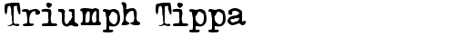 Triumph Tippa Regular font TrueType