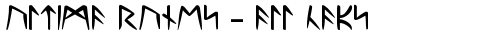 Ultima Runes -- ALL CAPS Regular font TrueType