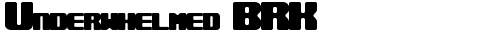 Underwhelmed BRK Regular truetype font