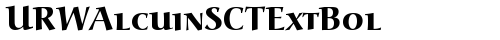 URWAlcuinSCTExtBol Regular truetype шрифт