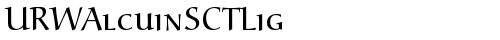 URWAlcuinSCTLig Regular truetype font