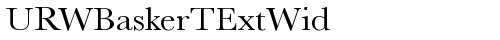 URWBaskerTExtWid Regular truetype шрифт