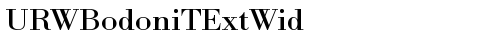 URWBodoniTExtWid Regular truetype шрифт