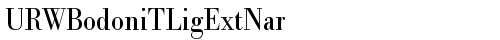 URWBodoniTLigExtNar Regular font TrueType