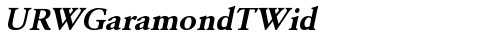 URWGaramondTWid Bold Oblique truetype шрифт
