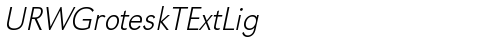 URWGroteskTExtLig Oblique truetype шрифт