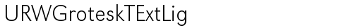 URWGroteskTExtLig Regular truetype шрифт