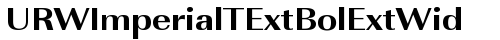 URWImperialTExtBolExtWid Regular truetype font