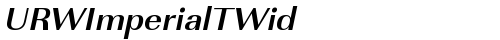 URWImperialTWid Bold Oblique truetype font