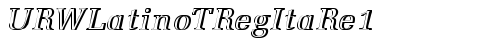 URWLatinoTRegItaRe1 Regular free truetype font