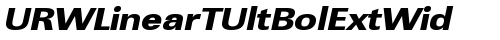 URWLinearTUltBolExtWid Oblique truetype шрифт