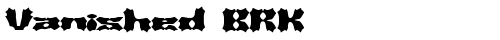 Vanished BRK Regular truetype font