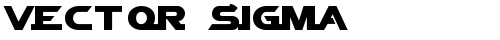 Vector Sigma Normal truetype font