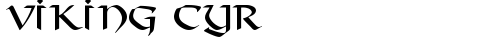 Viking Cyr Regular free truetype font