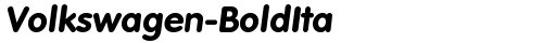 Volkswagen-BoldIta Regular font TrueType