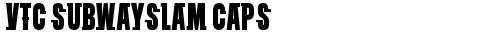 VTC SubwaySlam Caps Regular free truetype font