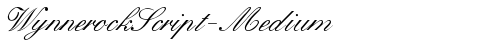 WynnerockScript-Medium Regular truetype fuente