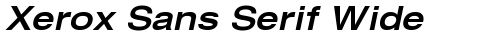Xerox Sans Serif Wide Bold Oblique truetype шрифт