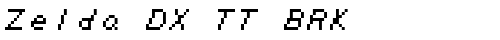 Zelda DX TT BRK Regular truetype шрифт