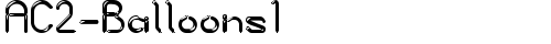 AC2-Balloons1 Regular font TrueType