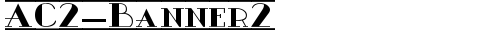 AC2-Banner2 Regular truetype шрифт